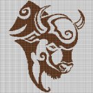 TRIBAL BISON HEAD CROCHET AFGHAN PATTERN GRAPH