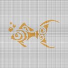 TRIBAL GOLD FISH CROCHET AFGHAN PATTERN GRAPH
