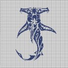 TRIBAL HAMMERHEAD 2 CROCHET AFGHAN PATTERN GRAPH