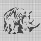 TRIBAL RHINOCEROS CROCHET AFGHAN PATTERN GRAPH