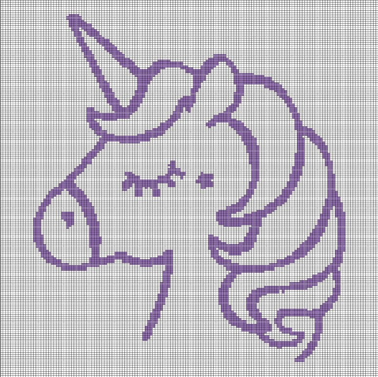 unicorn-head-2-crochet-afghan-pattern-graph