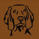 VIZSLA HEAD CROCHET AFGHAN PATTERN GRAPH