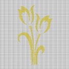 YELLOW TULIPS CROCHET AFGHAN PATTERN GRAPH