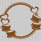 COFFEE LOVE 2 CROCHET AFGHAN PATTERN GRAPH