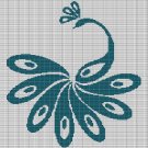 PEACOCK 2 CROCHET AFGHAN PATTERN GRAPH