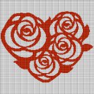 ROSE HEART 2 CROCHET AFGHAN PATTERN GRAPH