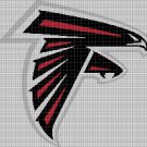 Atlanta falcons american football logo cross stitch pattern in pdf