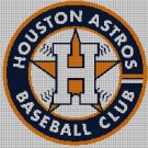 Houston Astros 2 baseball logo cross stitch pattern in pdf