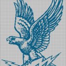 Air Force Falcon Alternate logo cross stitch pattern in pdf