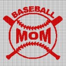 BASEBALL MOM 2 CROCHET AFGHAN PATTERN GRAPH