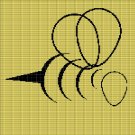 BEE SILHOUETTE CROCHET AFGHAN PATTERN GRAPH