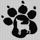 CHIHUAHUA IN PET PAW CROCHET AFGHAN PATTERN GRAPH