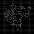 ART WOLF HEAD CROCHET AFGHAN PATTERN GRAPH