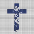 FLORAL CROSS CROCHET AFGHAN PATTERN GRAPH
