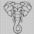 GEOMETRIC ELEPHANT HEAD CROCHET AFGHAN PATTERN GRAPH