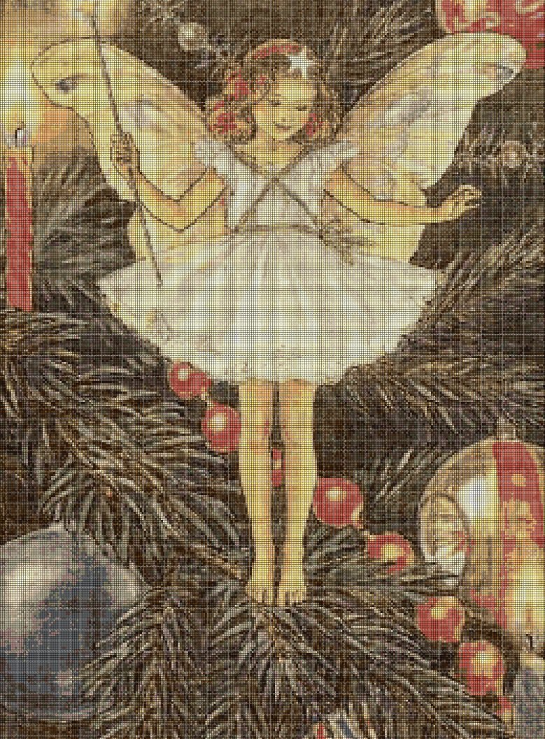 Flower fairy 54 cross stitch pattern in pdf DMC
