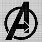 AVENGERS SYMBOL CROCHET AFGHAN PATTERN GRAPH