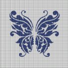 BLUE BUTTERFLY 2 CROCHET AFGHAN PATTERN GRAPH