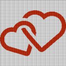 HEARTS 9 CROCHET AFGHAN PATTERN GRAPH