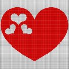 HEARTS IN HEART 2 CROCHET AFGHAN PATTERN GRAPH