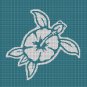 HIBISCUS TURTLE CROCHET AFGHAN PATTERN GRAPH