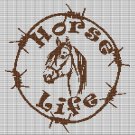 HORSE LIFE CROCHET AFGHAN PATTERN GRAPH