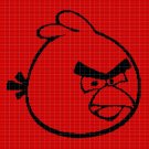AGRY BIRD RED CROCHET AFGHAN PATTERN GRAPH