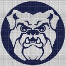 BUTLER BULLDOGS LOGO CROCHET AFGHAN PATTERN GRAPH