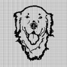 DOG HEAD 11 CROCHET AFGHAN PATTERN GRAPH