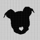 DOG HEAD 12 CROCHET AFGHAN PATTERN GRAPH