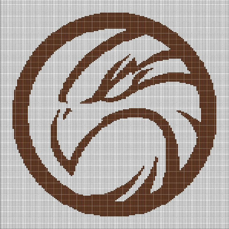 EAGLE SYMBOL CROCHET AFGHAN PATTERN GRAPH