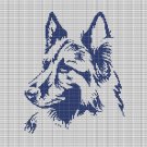 GERMAN SHEPHERD DOG 2 CROCHET AFGHAN PATTERN GRAPH