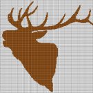 DEER HEAD 8 CROCHET AFGHAN PATTERN GRAPH