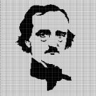 EDGAR ALLAN POE FACE CROCHET AFGHAN PATTERN GRAPH