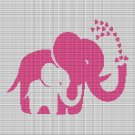 ELEPHANT MOM AND BABY 2 CROCHET AFGHAN PATTERN GRAPH