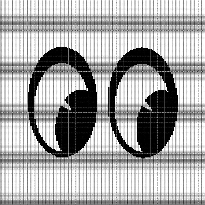 EYES 2 CROCHET AFGHAN PATTERN GRAPH