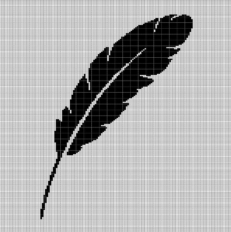FEATHER 2 CROCHET AFGHAN PATTERN GRAPH
