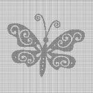GRAY BUTTERFLY CROCHET AFGHAN PATTERN GRAPH