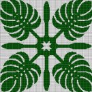 LEAVES 7 CROCHET AFGHAN PATTERN GRAPH