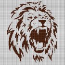 LION HEAD 13 CROCHET AFGHAN PATTERN GRAPH