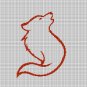 LITTLE FOX SILHOUETTE CROCHET AFGHAN PATTERN GRAPH