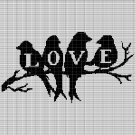 LOVE BIRDS 3 CROCHET AFGHAN PATTERN GRAPH