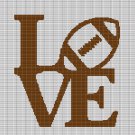 LOVE FOOTBALL 5 CROCHET AFGHAN PATTERN GRAPH