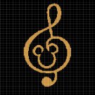MICKEY MUSIC CROCHET AFGHAN PATTERN GRAPH