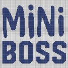 MINI BOSS 2 CROCHET AFGHAN PATTERN GRAPH