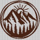 MOUNTAINS 2 CROCHET AFGHAN PATTERN GRAPH