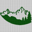 MOUNTAINS 3 CROCHET AFGHAN PATTERN GRAPH