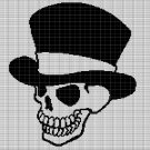 MR. SKULL  CROCHET AFGHAN PATTERN GRAPH
