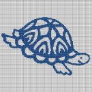 BLUE TURTLE CROCHET AFGHAN PATTERN GRAPH