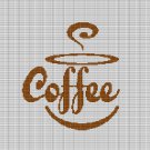 COFFEE 7 CROCHET  AFGHAN PATTERN GRAPH